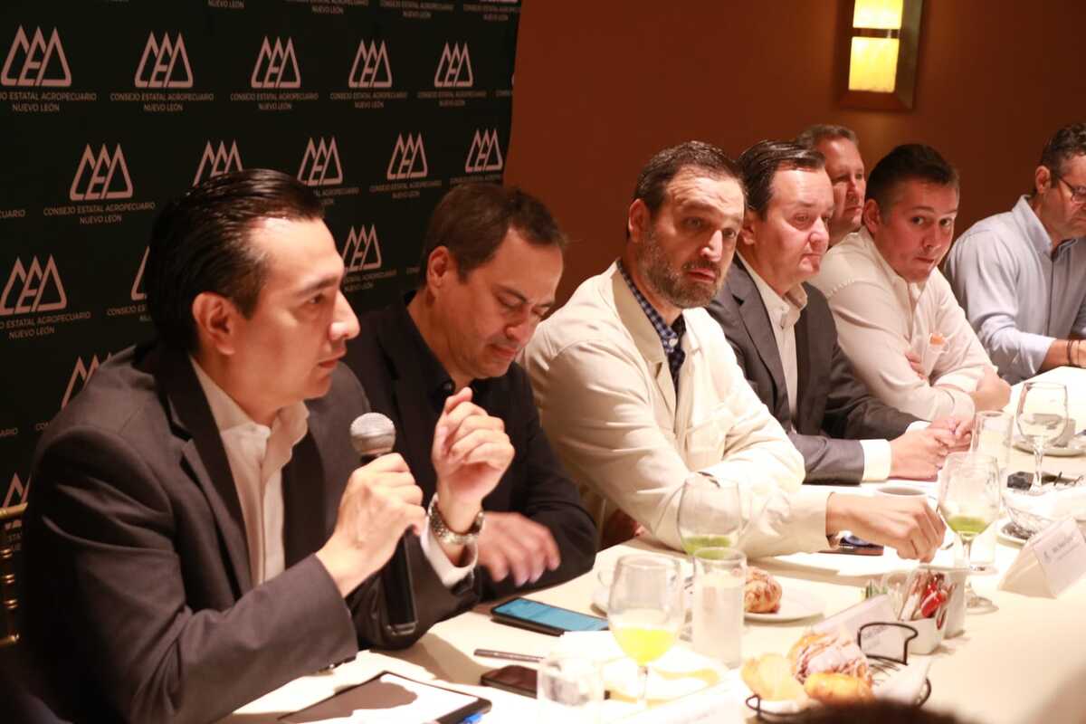 MC tuvo una reunión con el Consejo Agropecuario de Nuevo León. Foto: Raúl Palacios