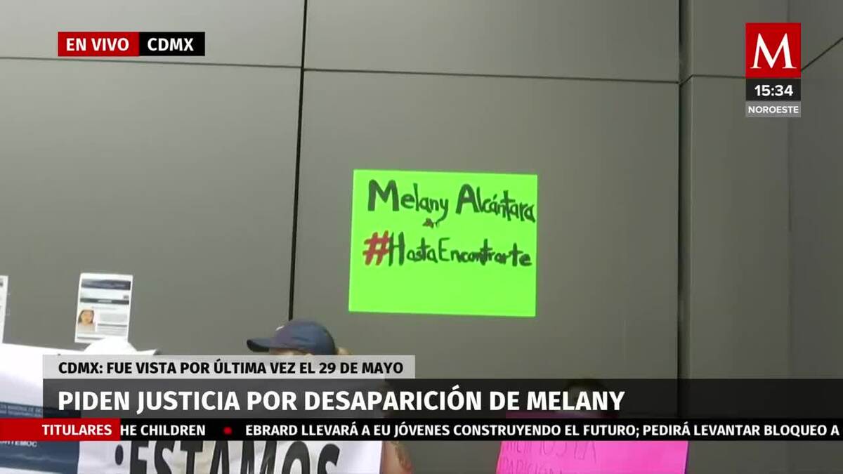 Protestan para pedir justicia por desaparición de Melany Alcántara