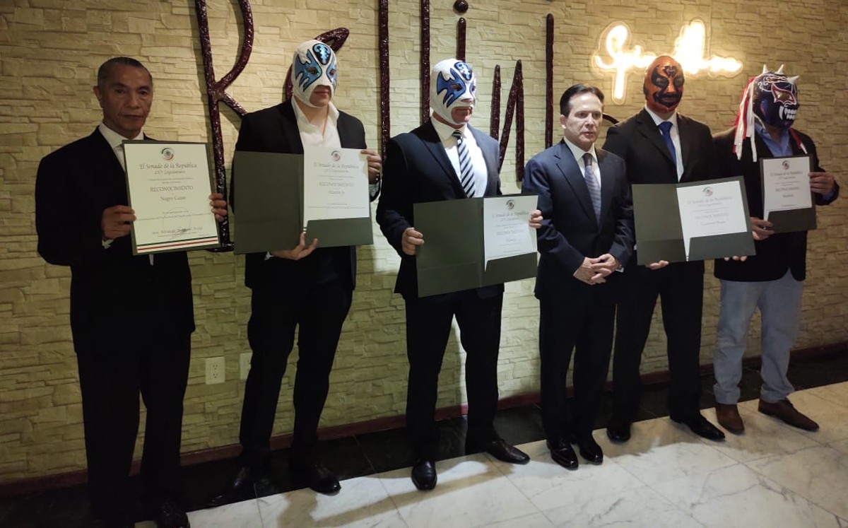 El Senado de la República entregó reconocimientos a luchadores (Tonatiuh Guerra)