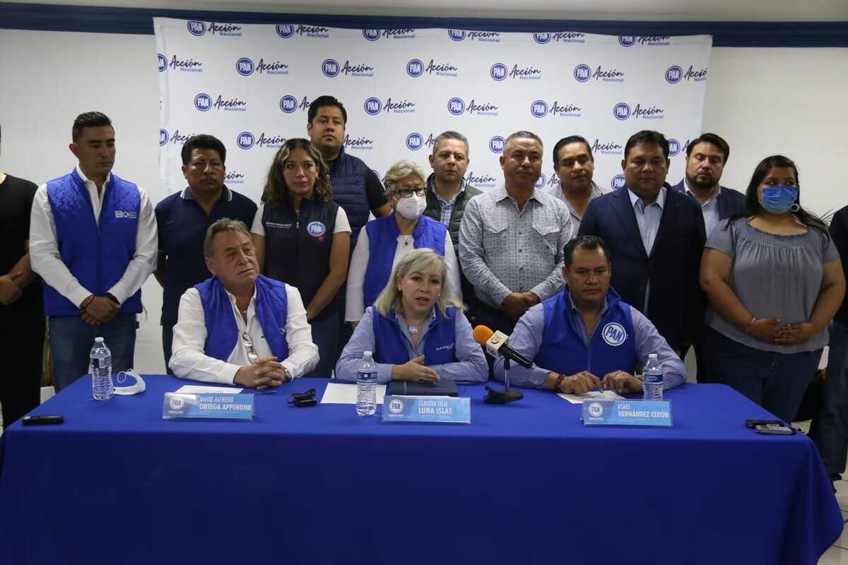 Claudia Lilia Luna presidenta del PAN Hidalgo dio a conocer un balance de la elección (Jorge Sánchez)