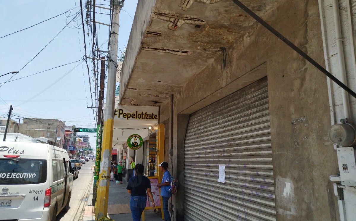 Edificios antiguos en el centro de Tampico. (Jesús Alberto García)