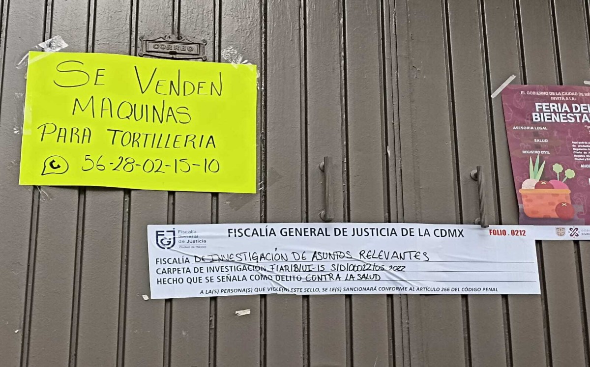El inmueble se disfrazaba como negocio de venta de máquinas de tortillas. | Enrique Luna