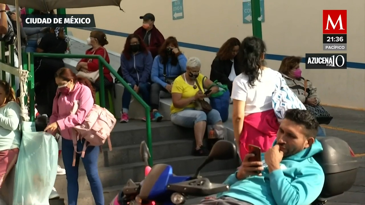 Largas filas de ciudadanos de la CdMx por pruebas covid-19