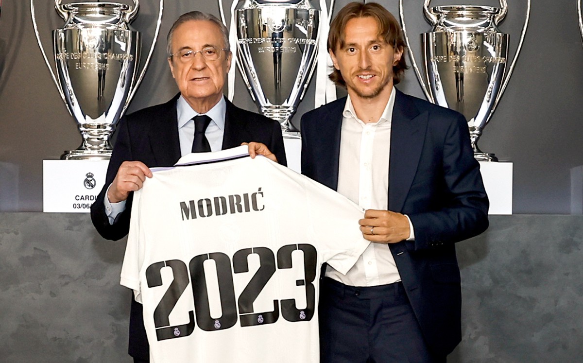 Luka Modric renovó un año más con el Real Madrid (Real Madrid)
