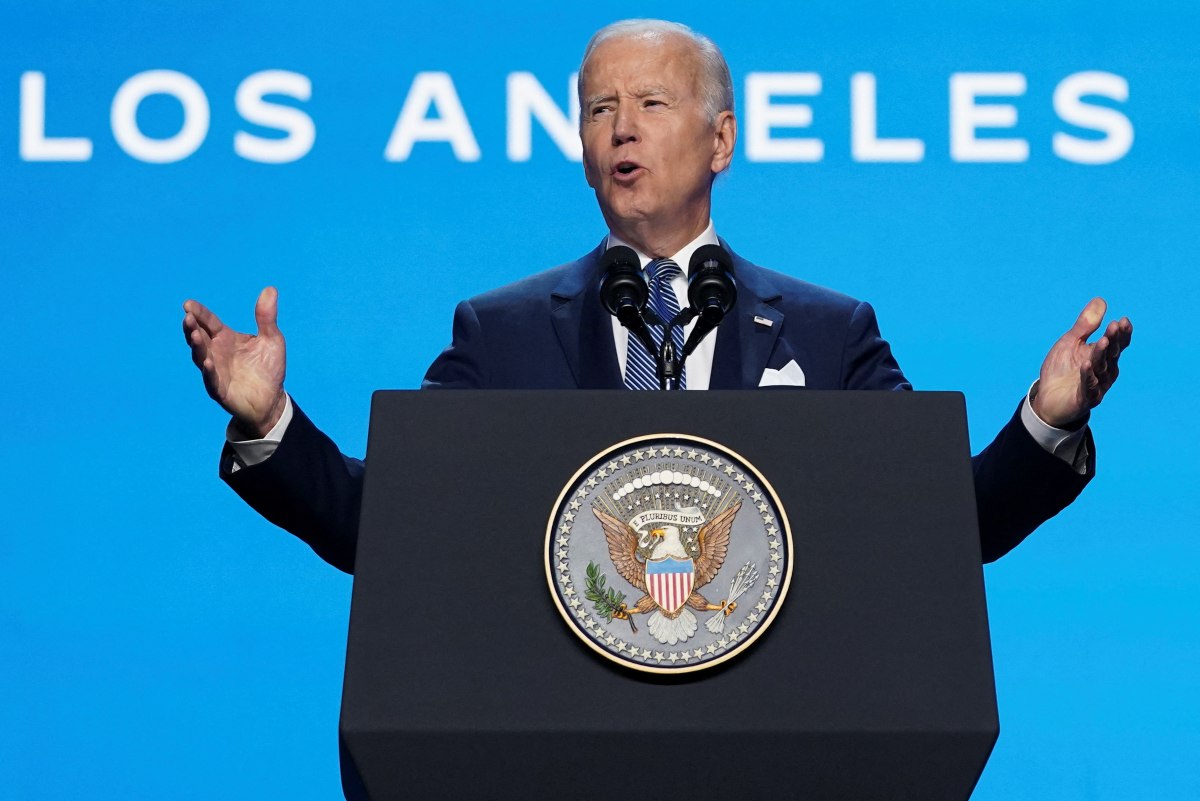 El presidente de Estados Unidos, Joe Biden, inaugurando la Cumbre de las Américas. (Reuters)