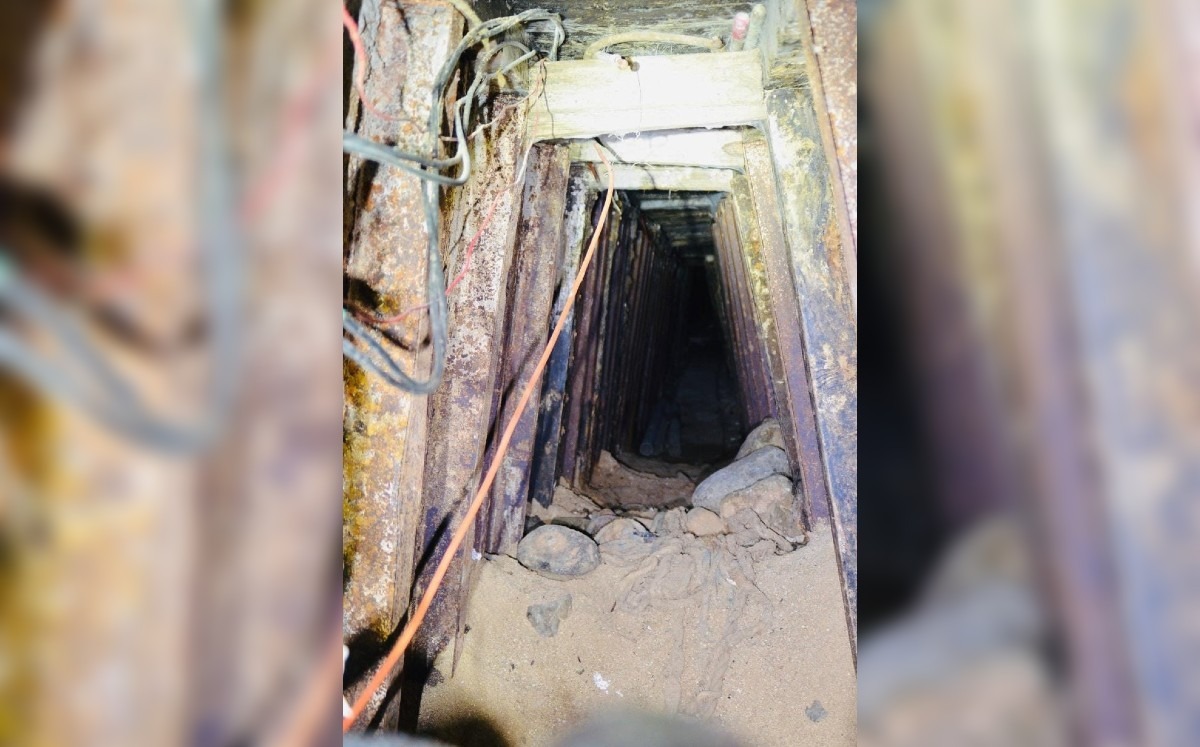 Se estima que el narcotúnel tiene una longitud de 242 metros aproximadamente. (Especial)