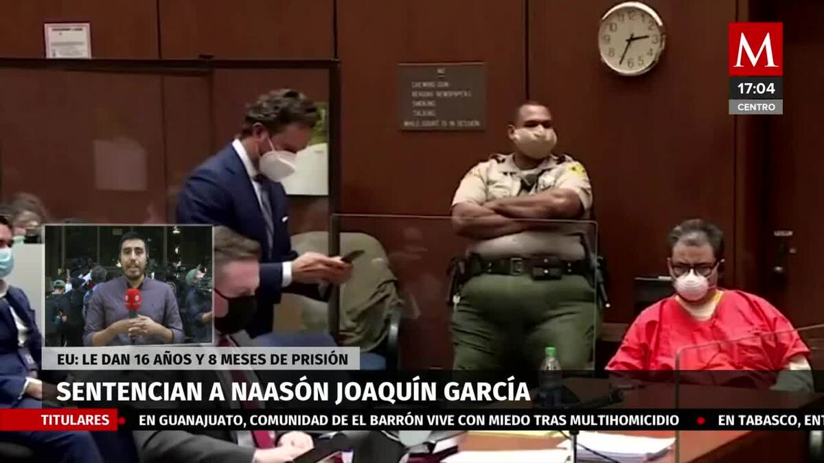 Sentencian a 16 años de cárcel a Naasón Joaquín García