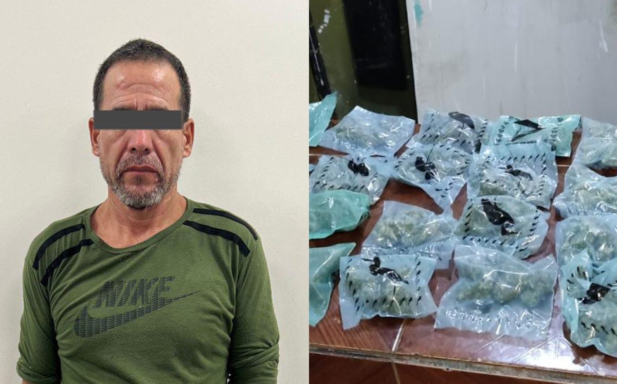 Cateos en Ciénega de Flores dejan dos detenidos y decomiso de droga. Foto: Especial.
