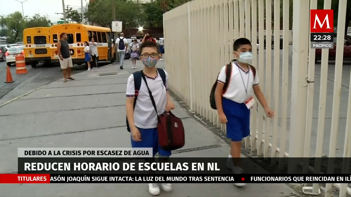 En Nuevo León, escuelas cambian horarios de clases ante cortes de agua
