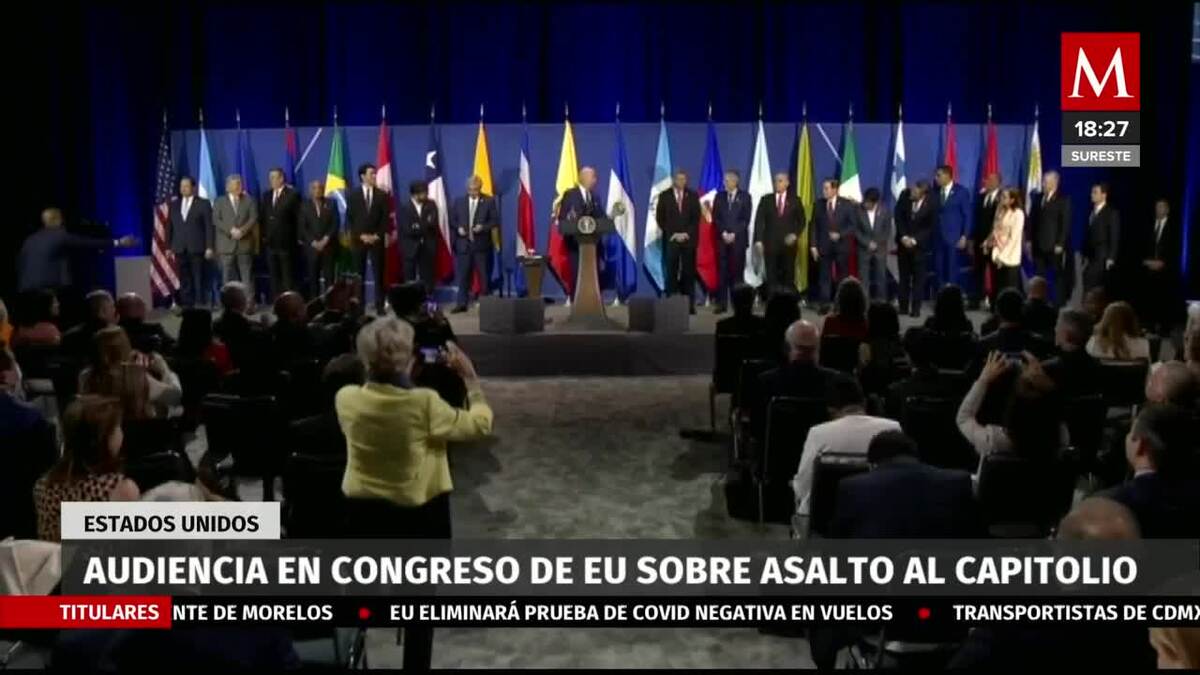 Audiencia en congreso de EU sobre asalto al Capitolio