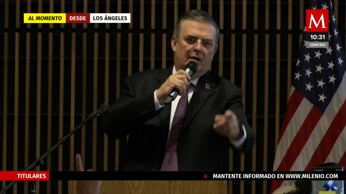 Ebrard se reúne con la comunidad mexicana en Los Angeles