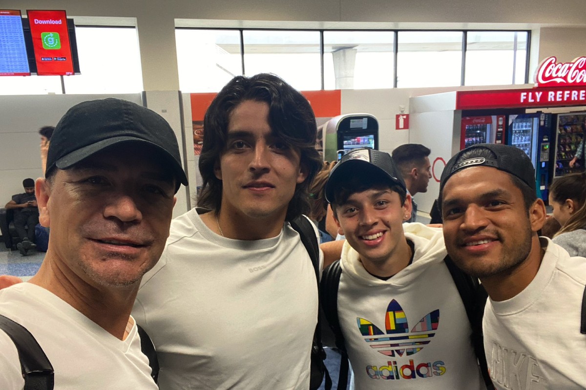 Jared Borgetti junto a Carlos Acevedo, el 'Mudo' Aguirre y Jordan Carrillo| Cortesía@borgetti58