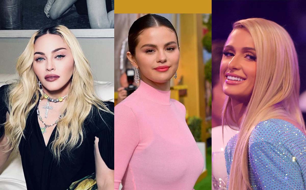 Madonna, Selena Gomez, Paris Hilton (Instagram)