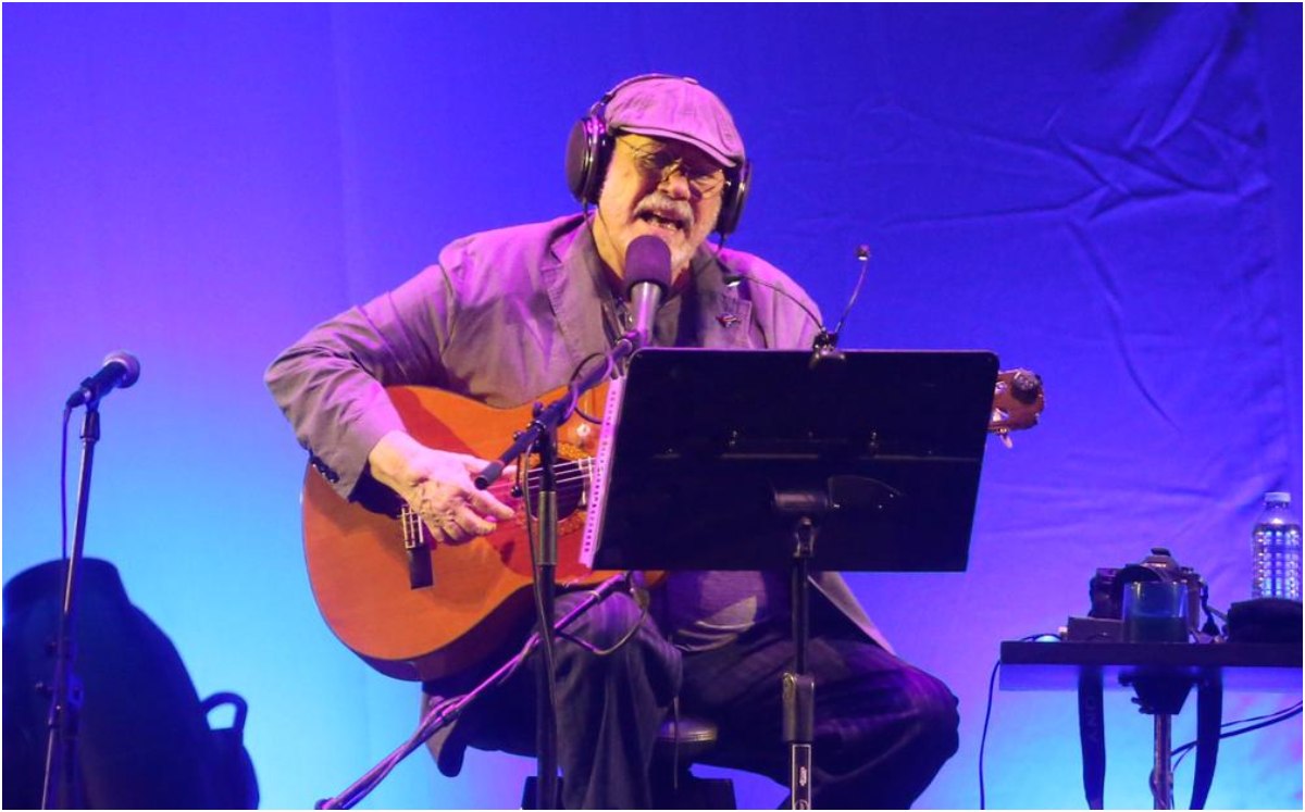 Silvio Rodríguez en el Zócalo