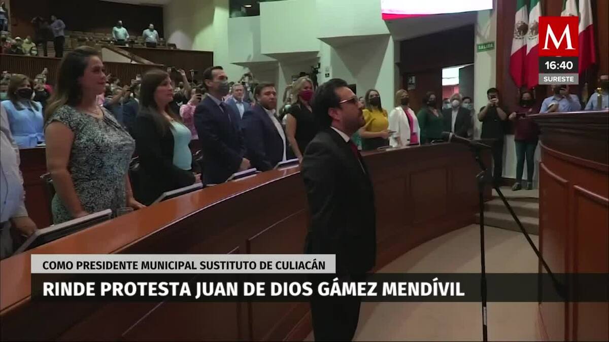 Juan de Dios Gámez toma lugar como alcalde sustituto de Culiacán