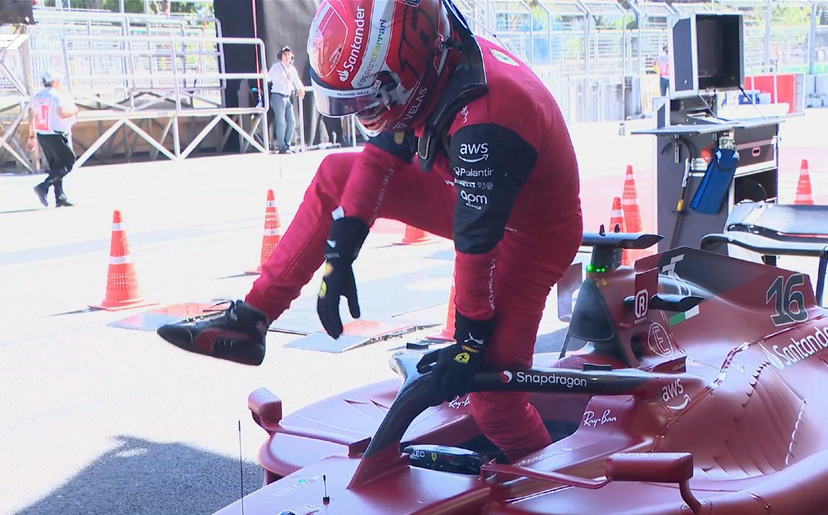Charles Leclerc abandona el Gran Premio de Azerbaiyán | @F1