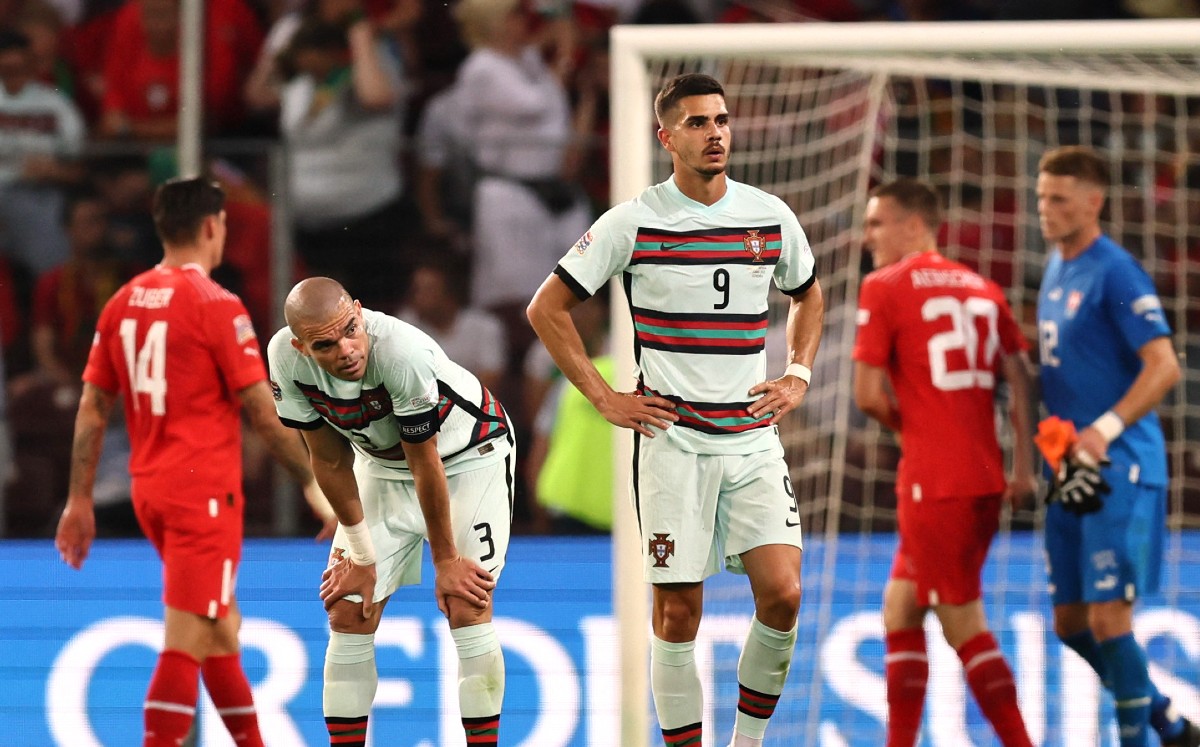 Sin Cristiano, Portugal cae ante Suiza y cede liderato de su grupo en UEFA Nations League (Reuters)