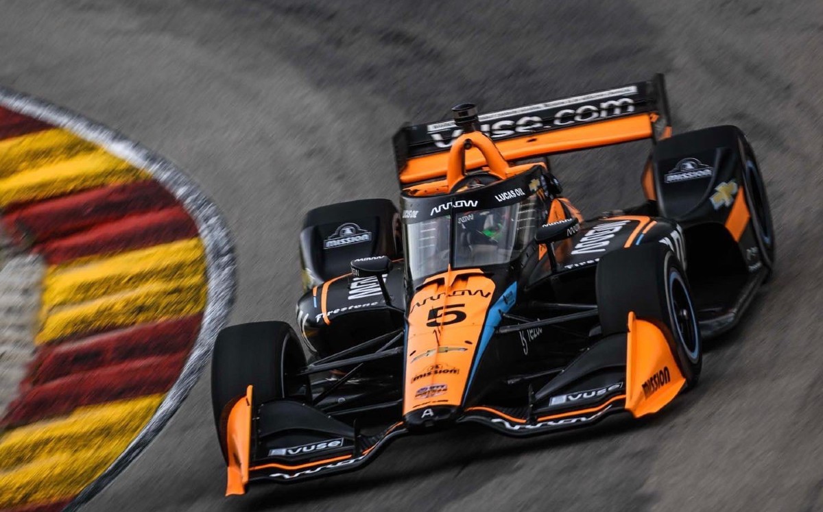 Patricio O’Ward abandona GP de Road America (Twitter @PatricioOWard)