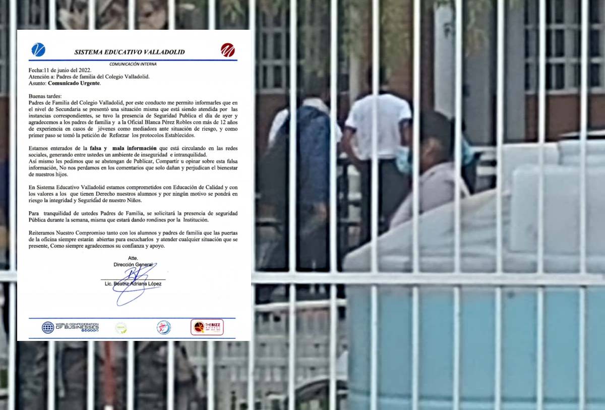 Amenaza de tiroteo en colegio de Torreón. (Especial)