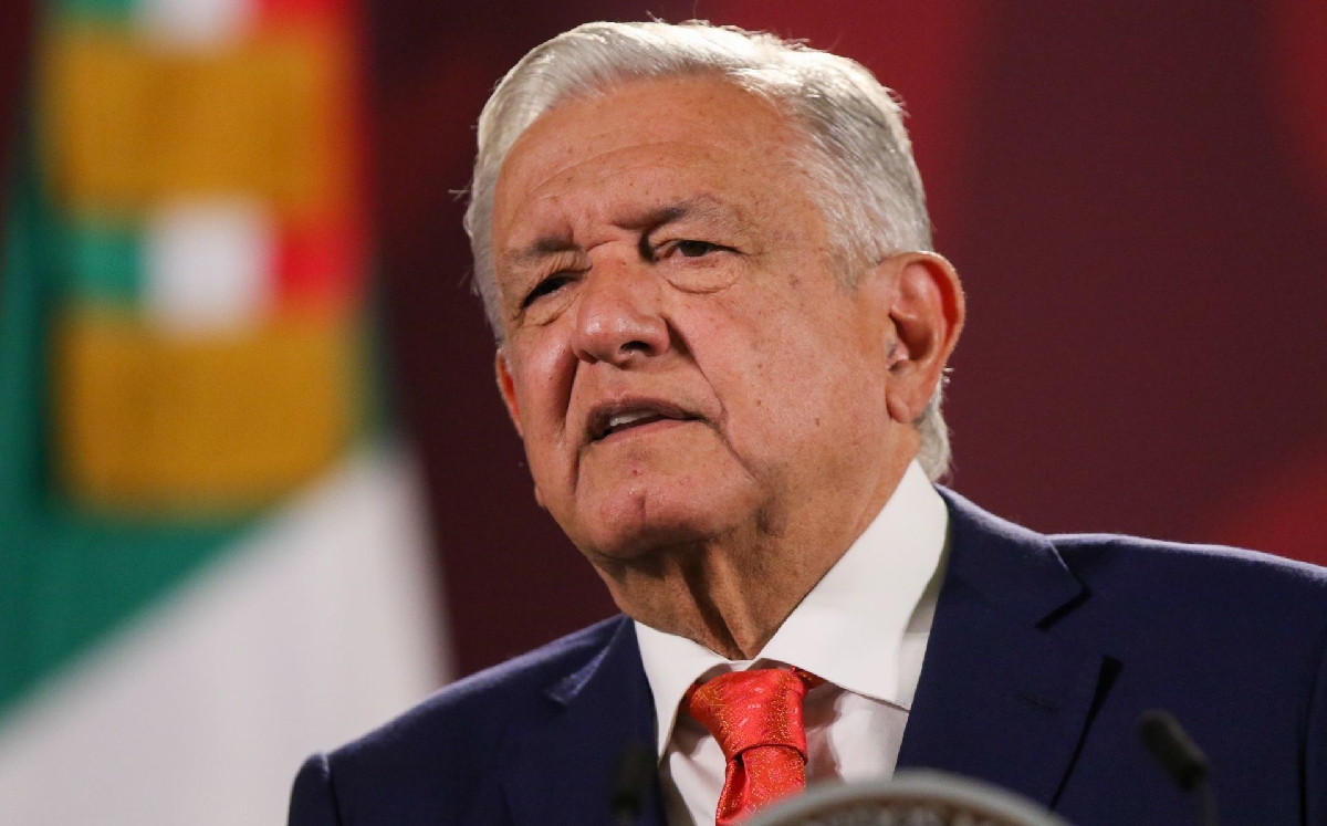 La Mañanera se llevó a cabo desde el Salón de Tesorería de Palacio Nacional. | Cuartoscuro