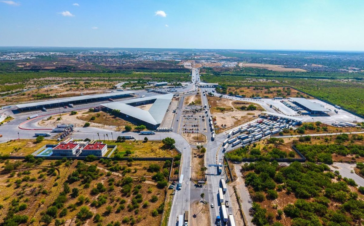 Aduana de Nuevo Laredo, en la frontera de México con los Estados Unidos. | Foto: Cortesía