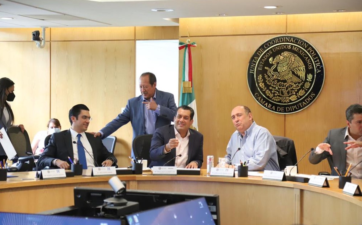 Reunión de integrantes de la Junta de Coordinación Política de la Cámara de Diputados. | Twitter