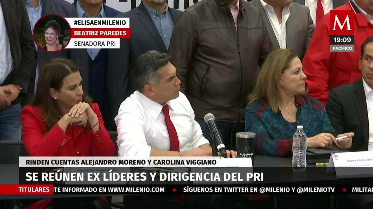 "Esta reunión reflejó madurez política en el PRI para tratar cualquier tema"; Beatriz Paredes