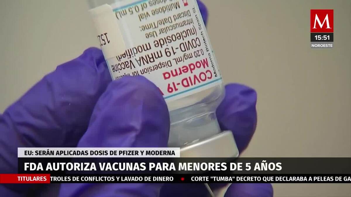 En EU autorizan vacuna contra covid-19 a menores de 5 años