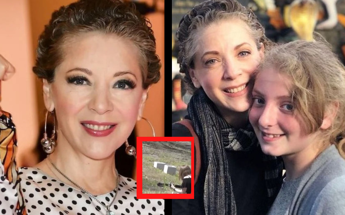 Constanza Creel, hija de Edith González, visita tumba de su madre