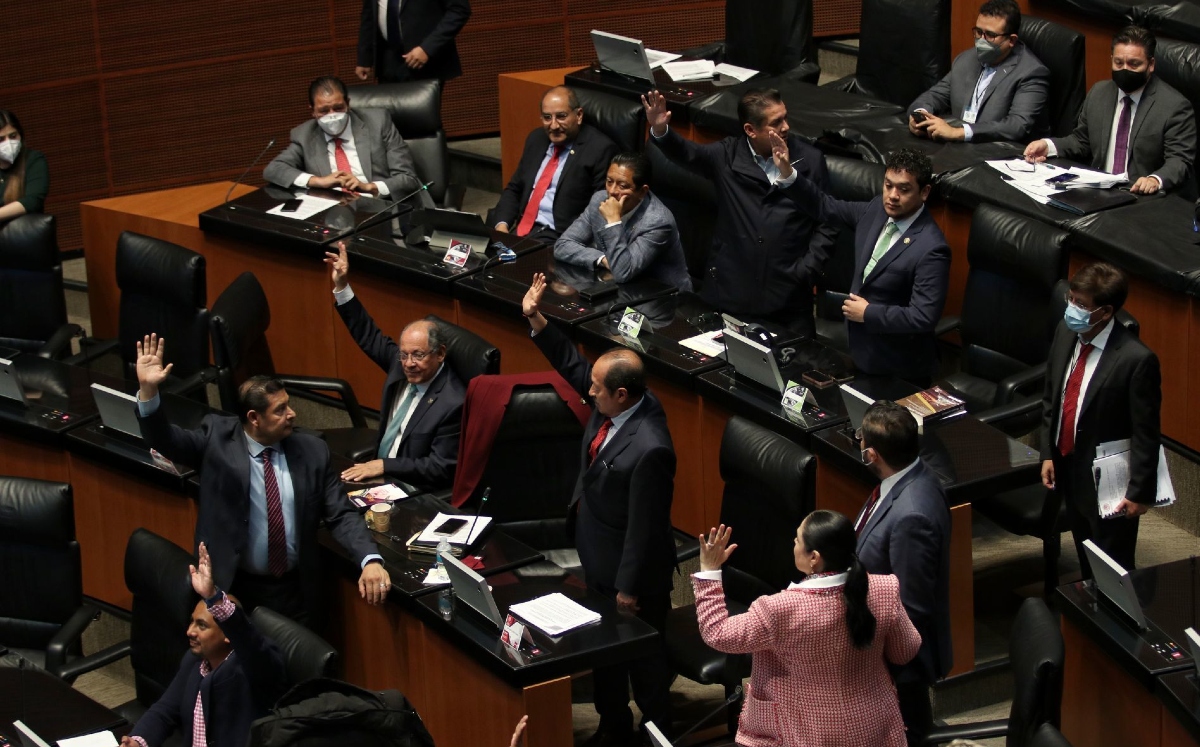 Los legisladores durante la sesión de la Comisión Permanente de hoy. | Cuartoscuro
