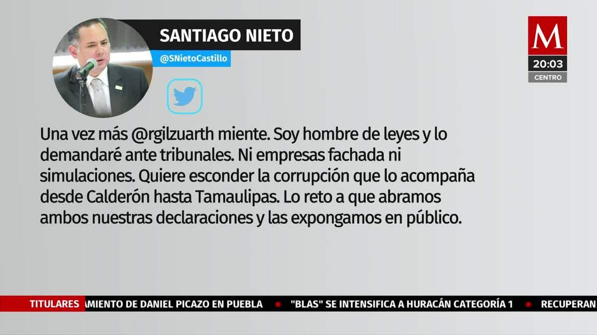 Roberto Gil va contra Santiago Nieto nuevamente