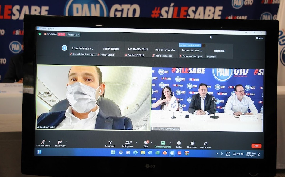 En rueda de prensa, Marko Cortés, presidente del Comité Ejecutivo Nacional del PAN / Daný Béjar