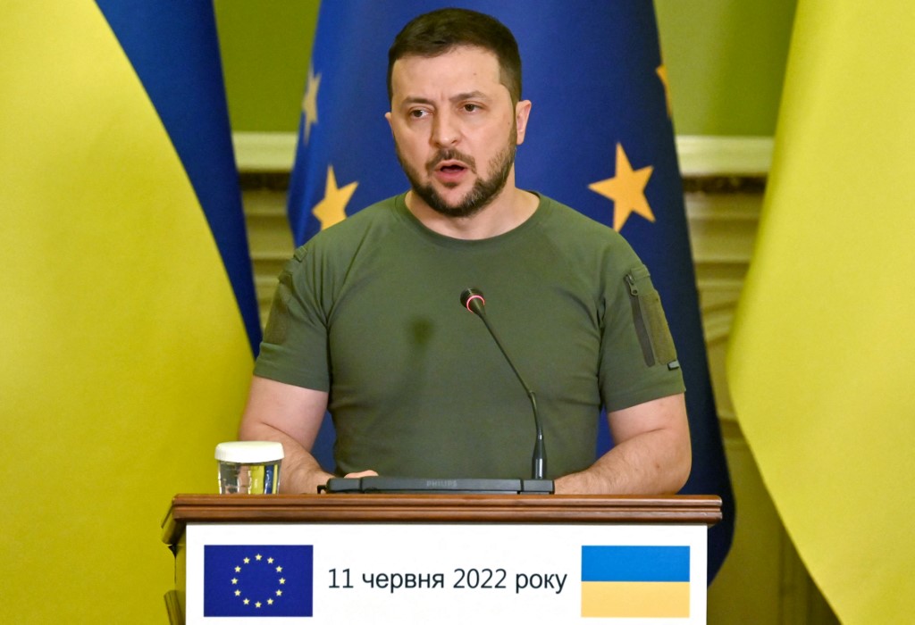 Volodimir Zelenski, presidente de Ucrania. (AFP)