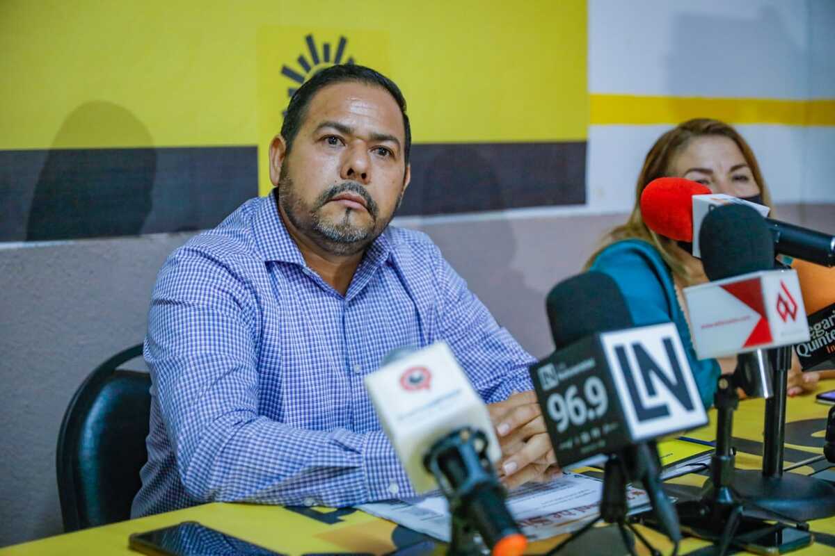 Oner Gonzalo Lazcano, presidente del PRD Sinaloa. (Twitter @prd_sin)