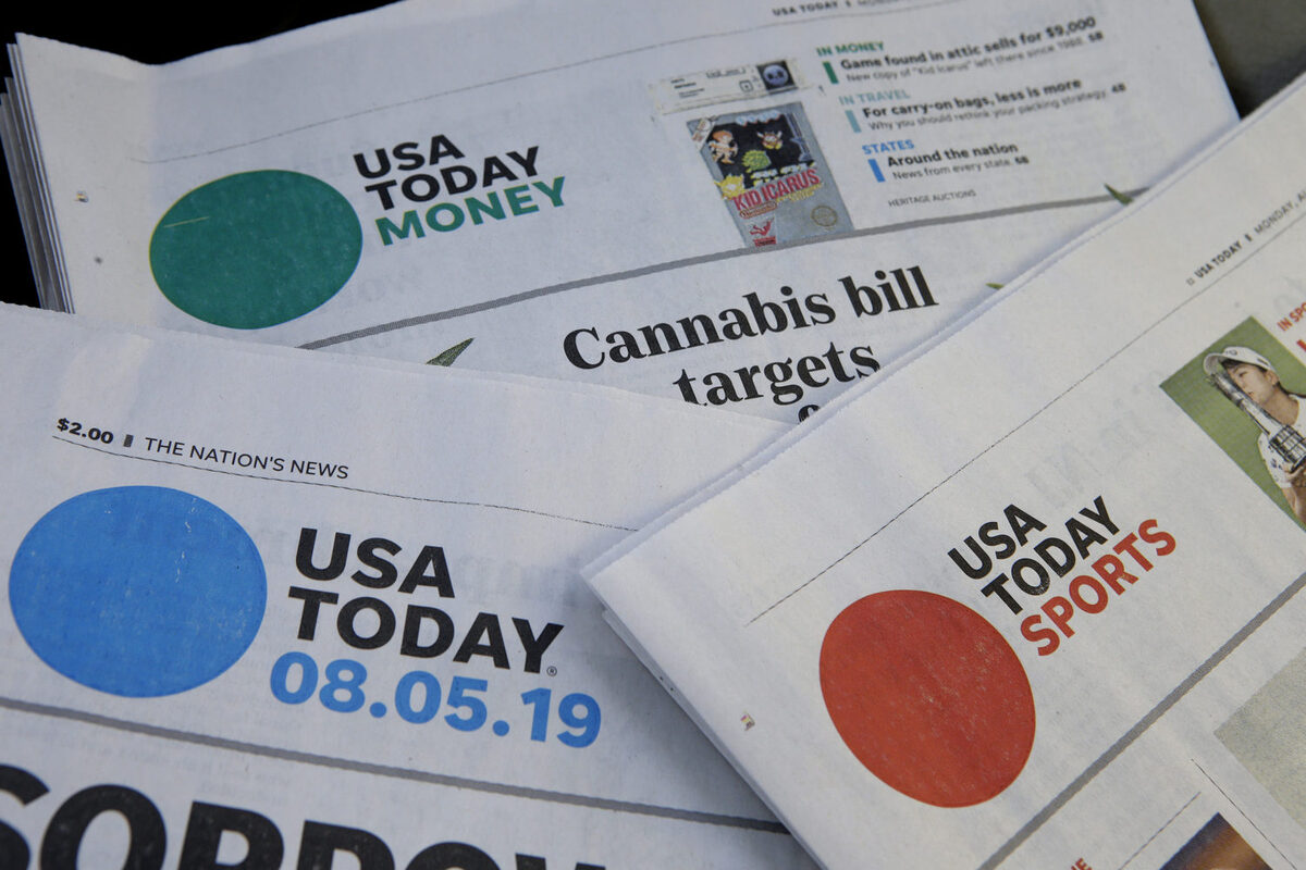 Plana del diario estadunidense USA Today. (AP / Archivo)