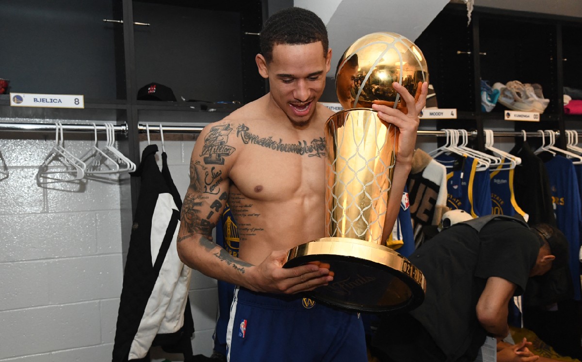 Juan Toscano, campeón de la NBA con Golden State (AFP)
