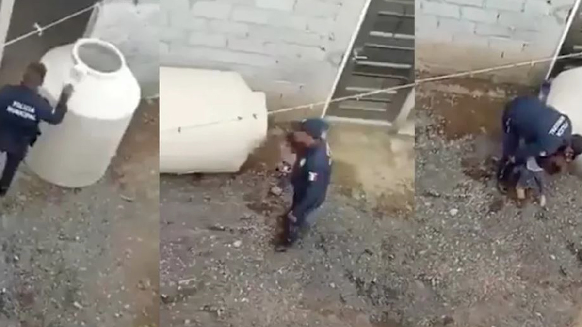 Rescatan a menor de tres años abandonada en un tinaco en Chalco