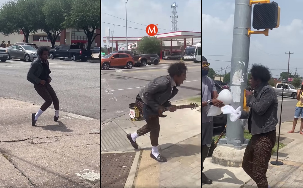 Hombre sorprende en la calle con concierto de Michael Jackson. (Terrance Johnson)
