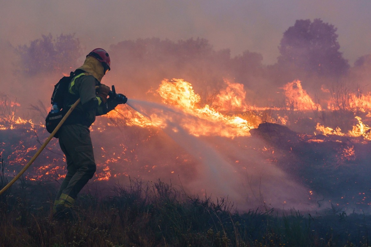 Incendio en España. (AFP)