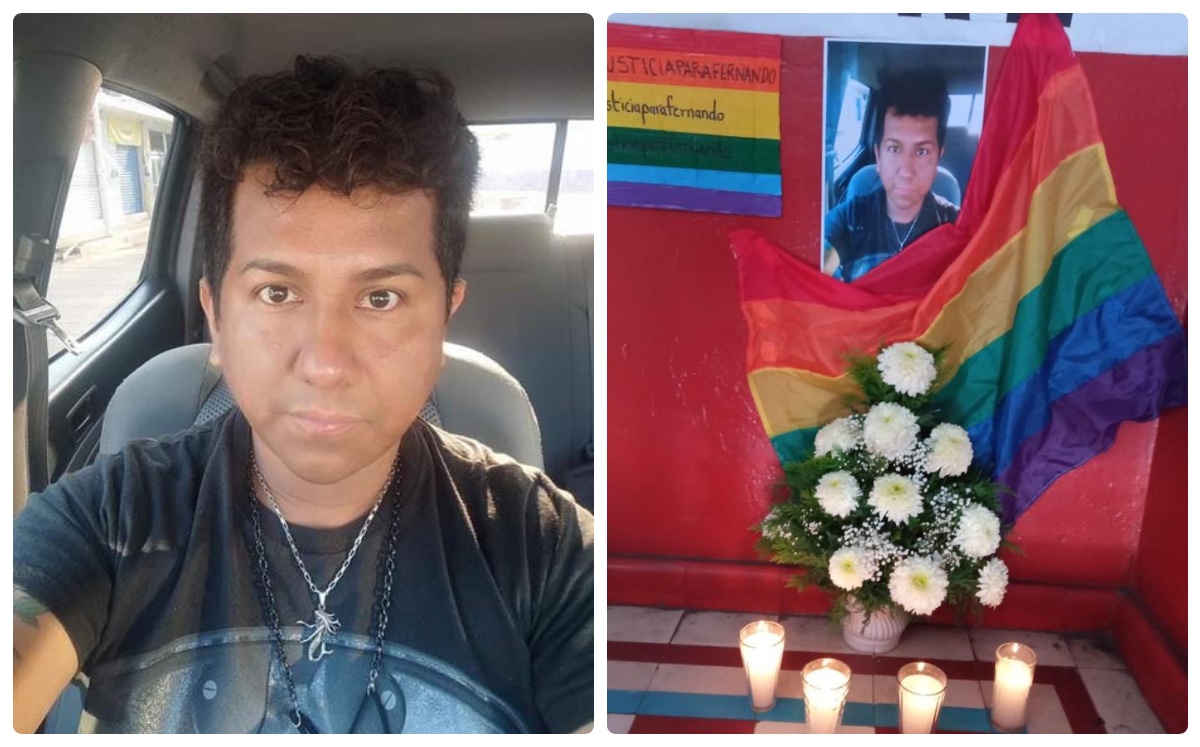 Los manifestantes instalaron un altar en memoria del activista asesinado. (Especial)