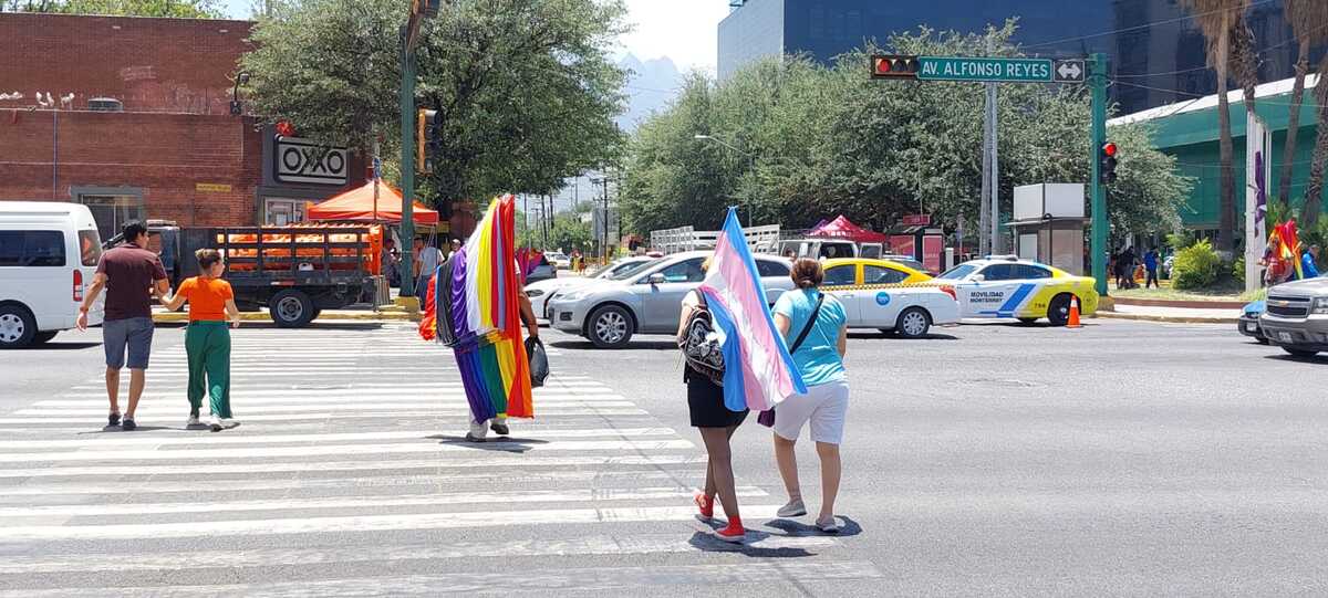 Marcha de la Diversidad 2022 en Monterrey.