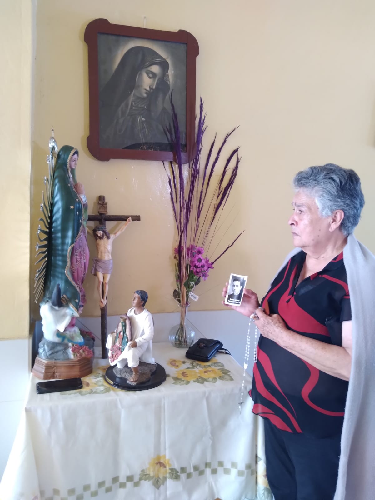 María Herrera Magdaleno, viajó más de 10 mil kilómetros. (Sandra Rojas)