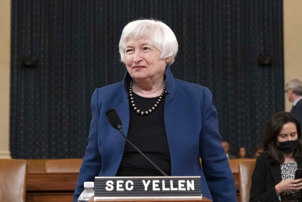 Janet Yellen, secretaria del Tesoro de Estados Unidos. (AP)