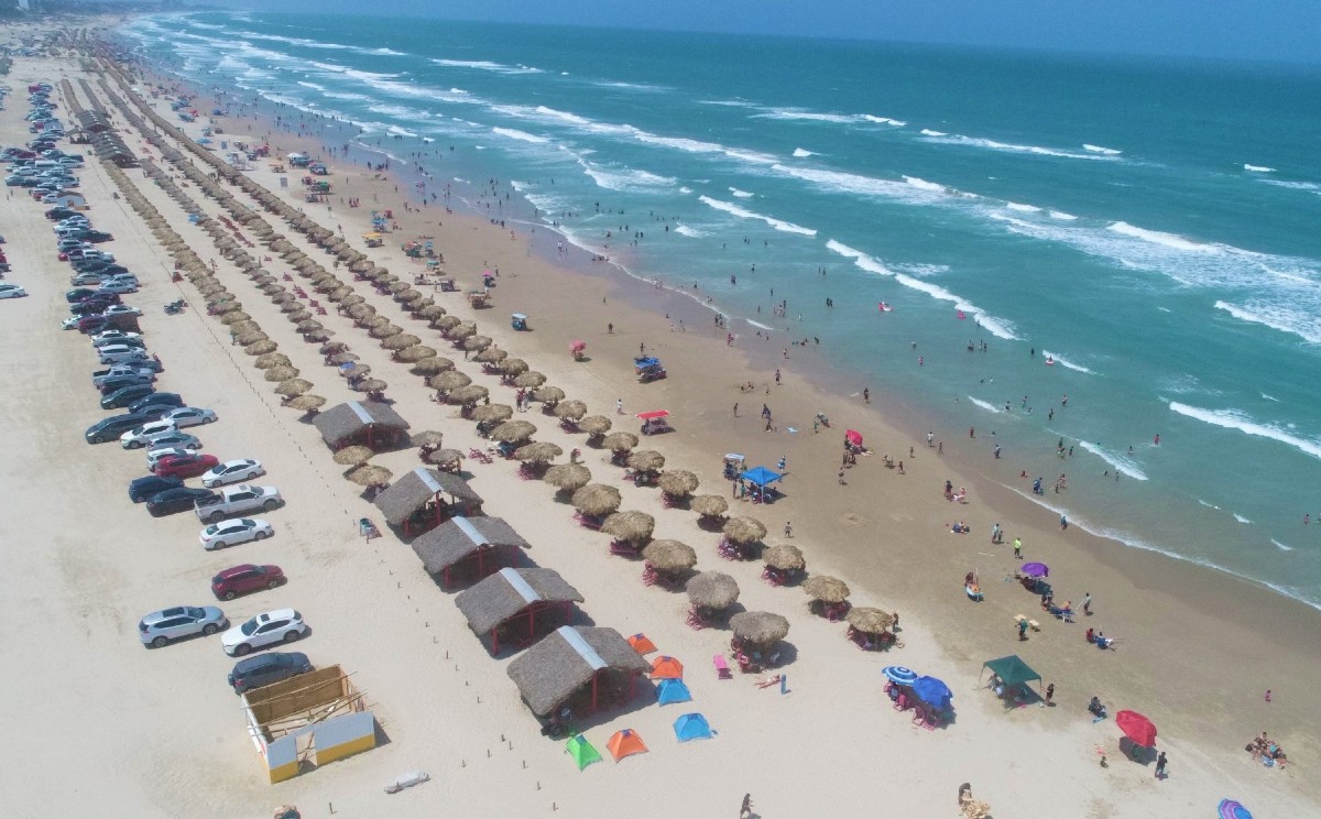 Playa Miramar de Ciudad Madero, en la zona sur de Tamaulipas.