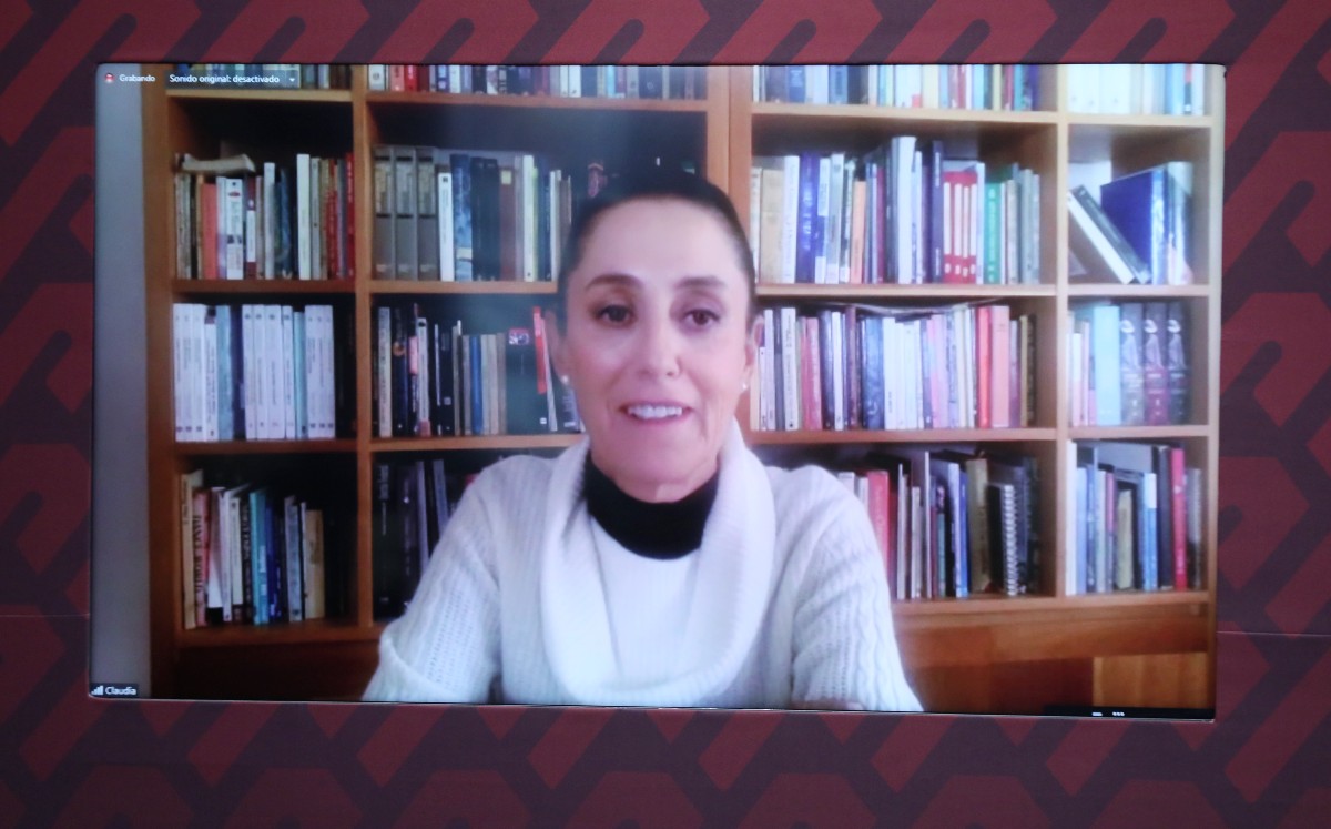 Claudia Sheinbaum durante una conferencia de prensa. | Especial