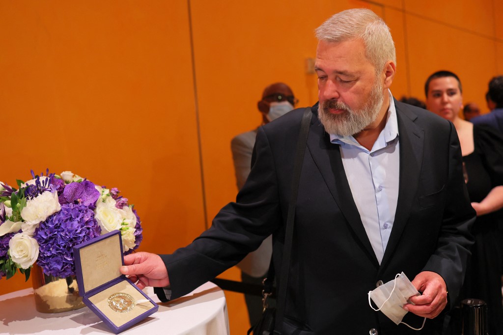 Dmitry Muratov, ganador del Premio Nobel de la Paz 2021. (AFP)