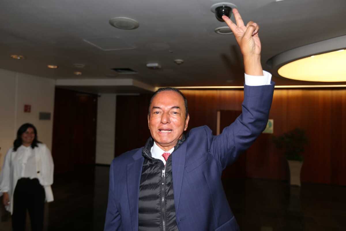 José Manuel del Río Virgen, volvió al recinto parlamentario tras ser puesto en libertad | Javier Ríos