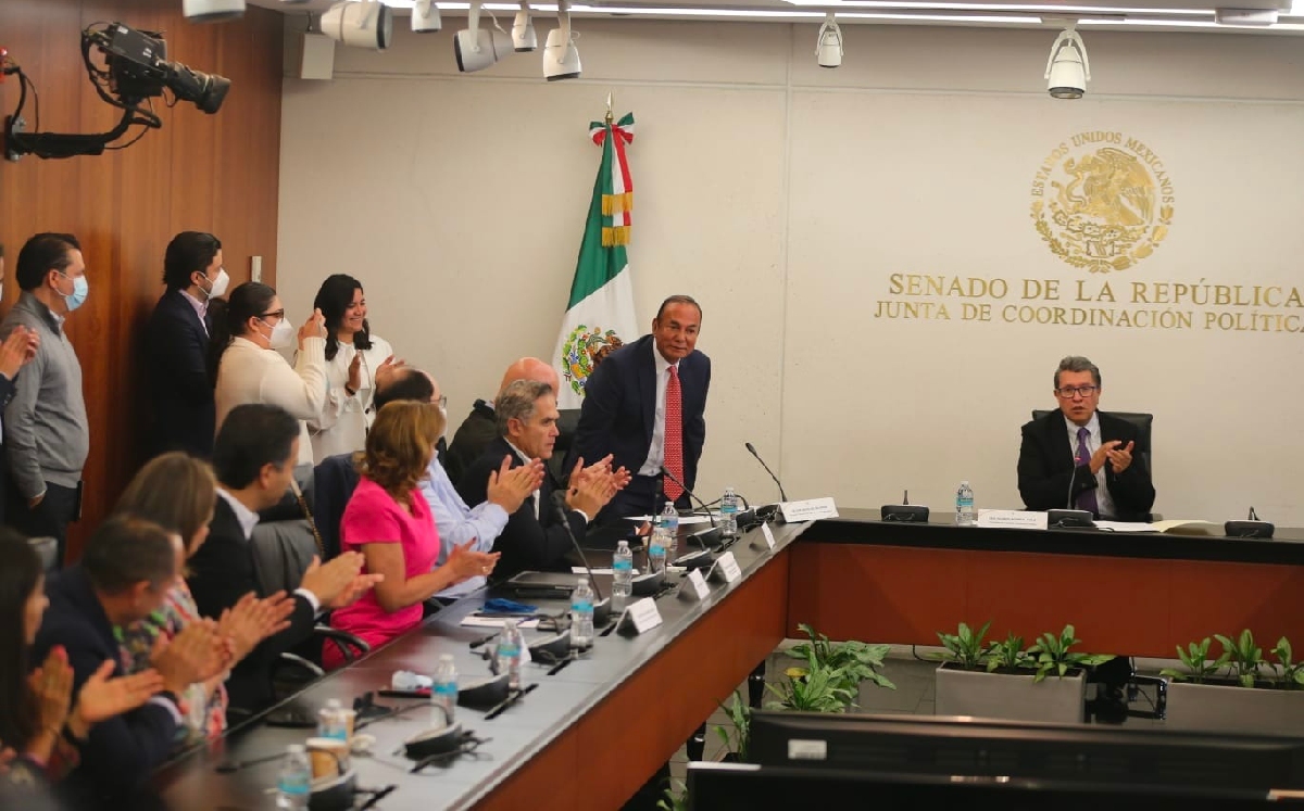 Llegada de José Manuel del Río Virgen a la reunion de la Jucopo en el Senado. | Javier Ríos