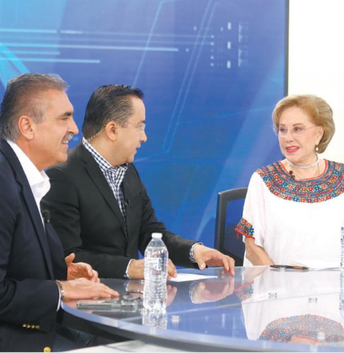 Los priistas estuvieron en el programa Cambios. J. LÓPEZ