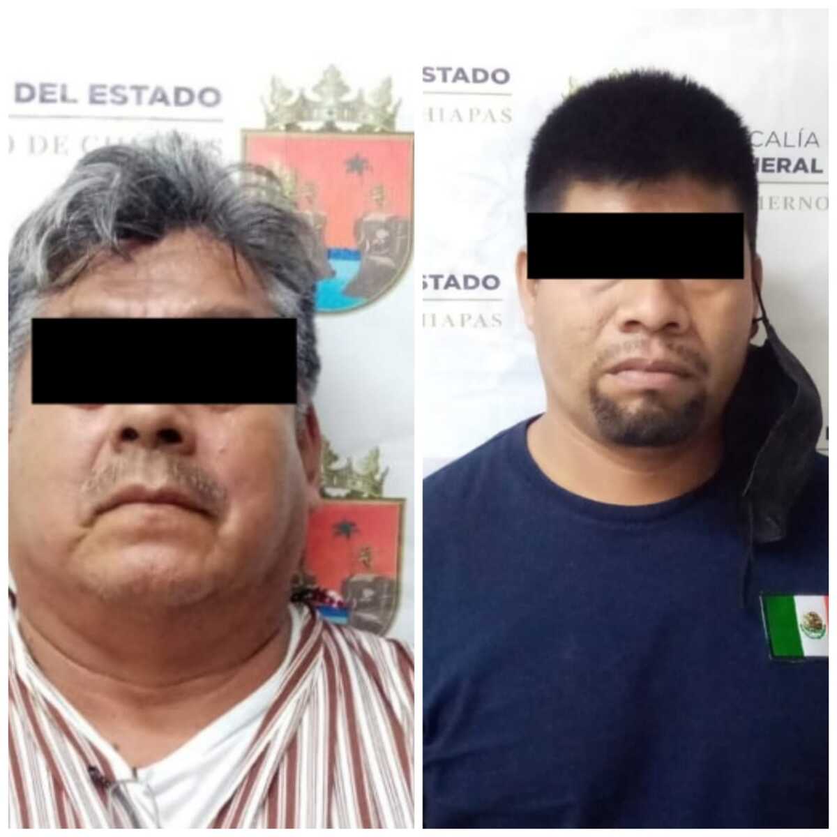 Detenidos por su probable participación en la desaparición de 19 personas en Pantelhó, Chiapas. (Especial)